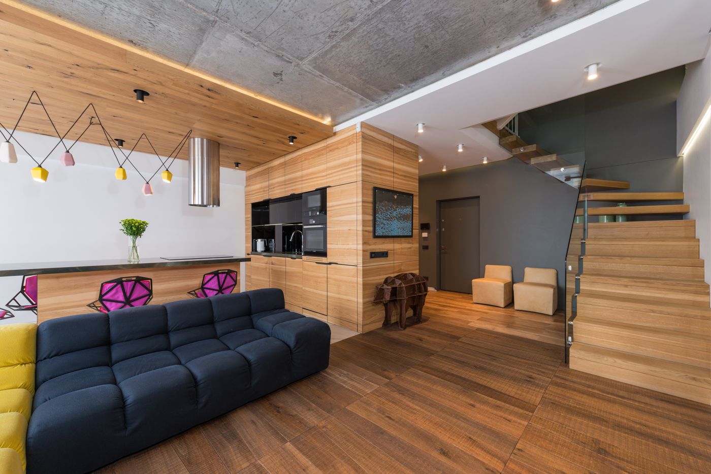 Stock inspiration showing a polished modern living room