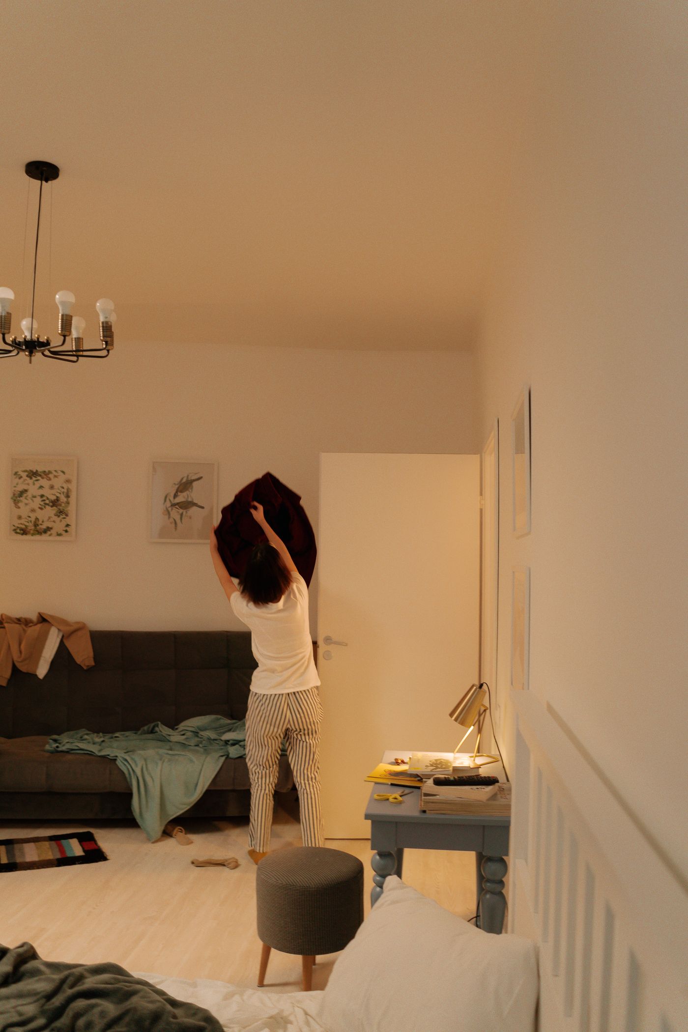 Stock inspiration showing a living space before tidying